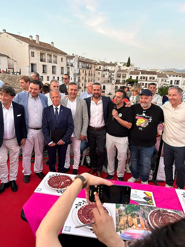 Moisés Monroy en el Campeonato de España de Cortadores de Jamón, Ronda 2024